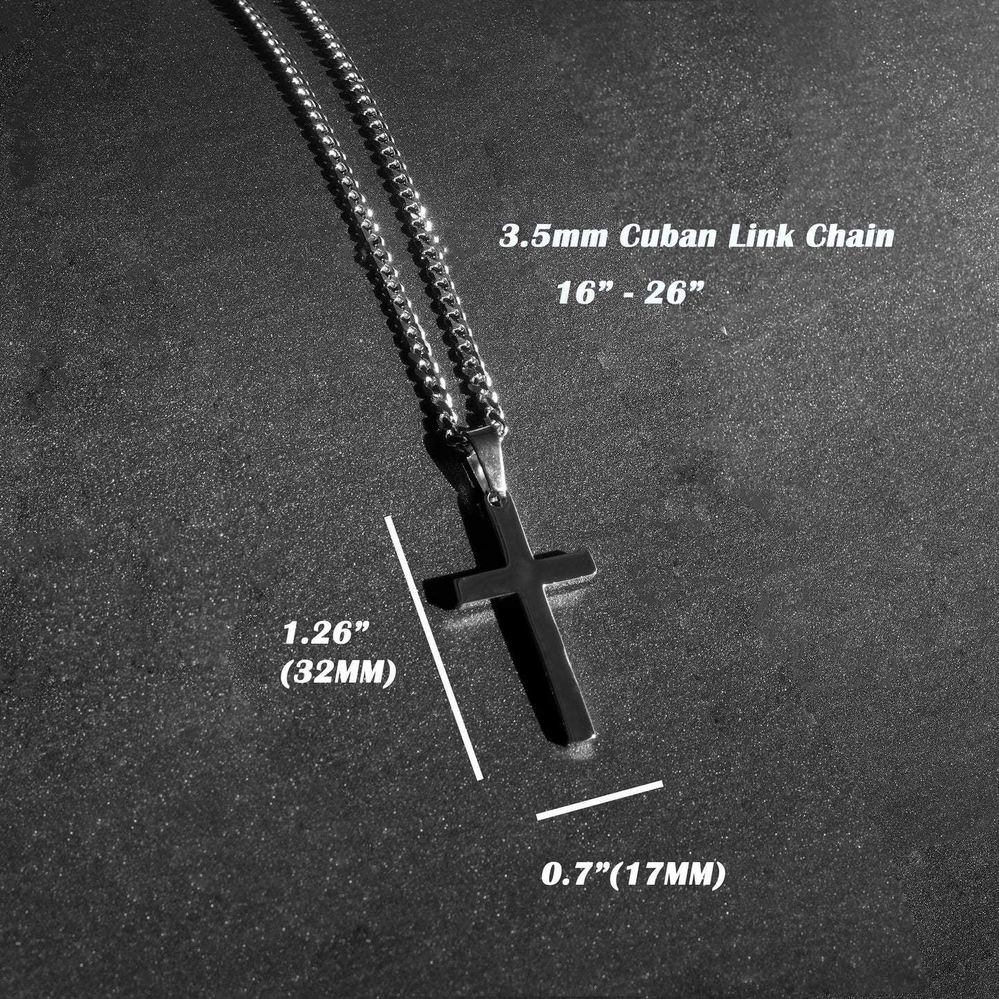 Personalized Cross Necklace, Boys Cross Necklace, Men's Cross Necklace, Baptism Gift for Kids