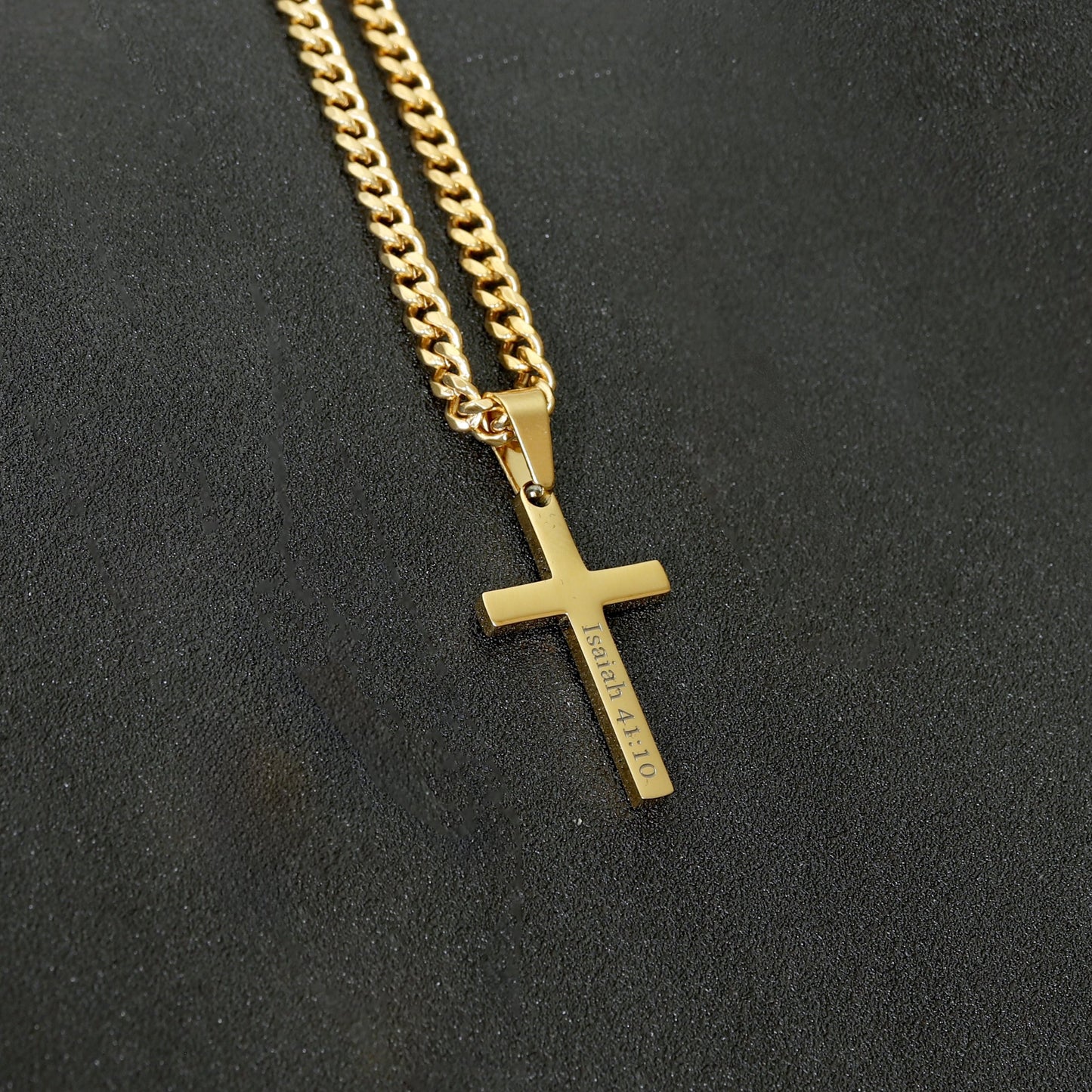 Personalized Cross Necklace, Boys Cross Necklace, Men's Cross Necklace, Baptism Gift for Kids