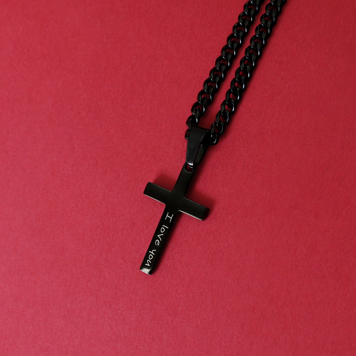 Personalized Cross Necklace, Boys Cross Necklace, Men's Cross Necklace, Baptism Gift for Kids