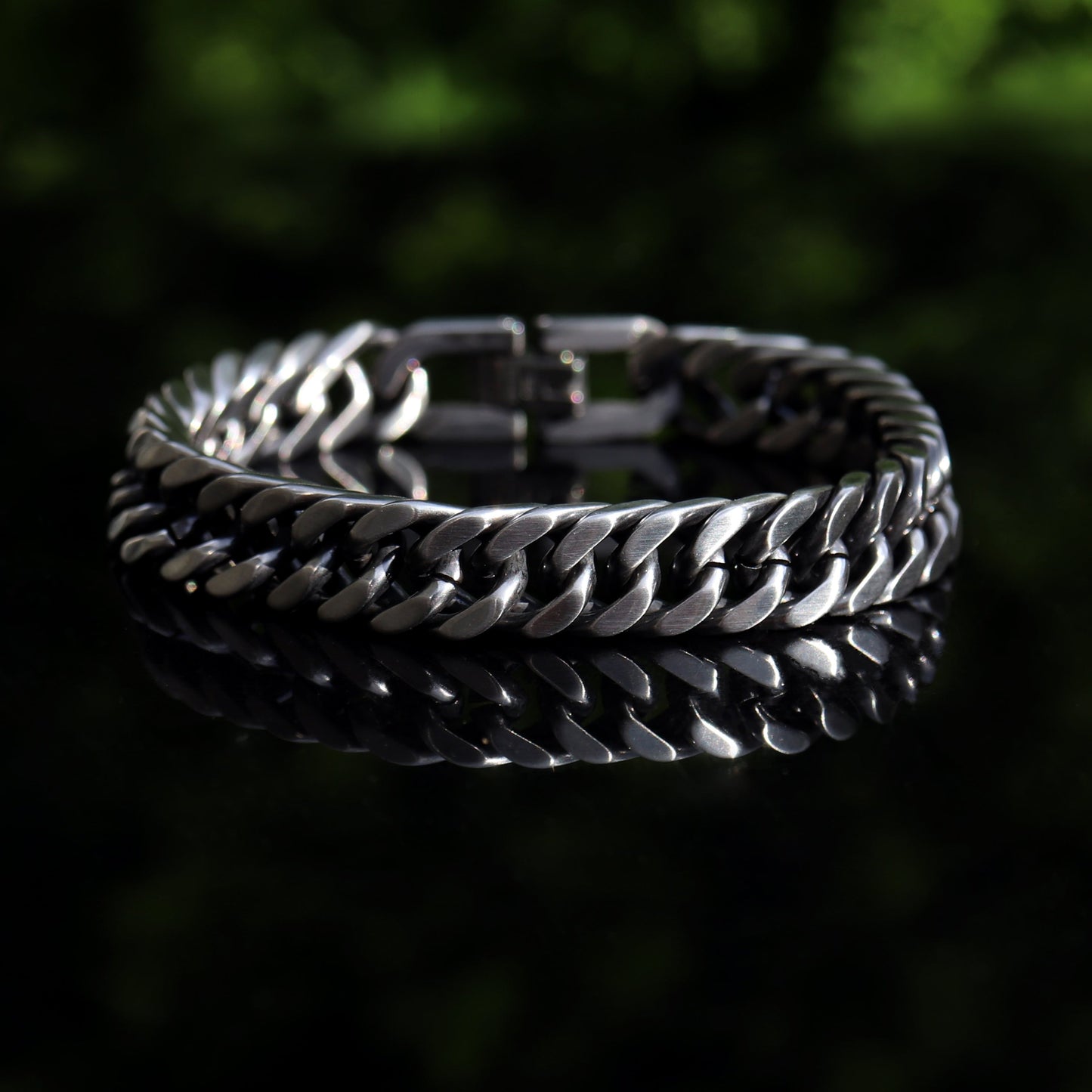 Men's Bracelet, Men Chain bracelet, Antique Chain link Bracelet, Stainless Steel Silver Bracelet