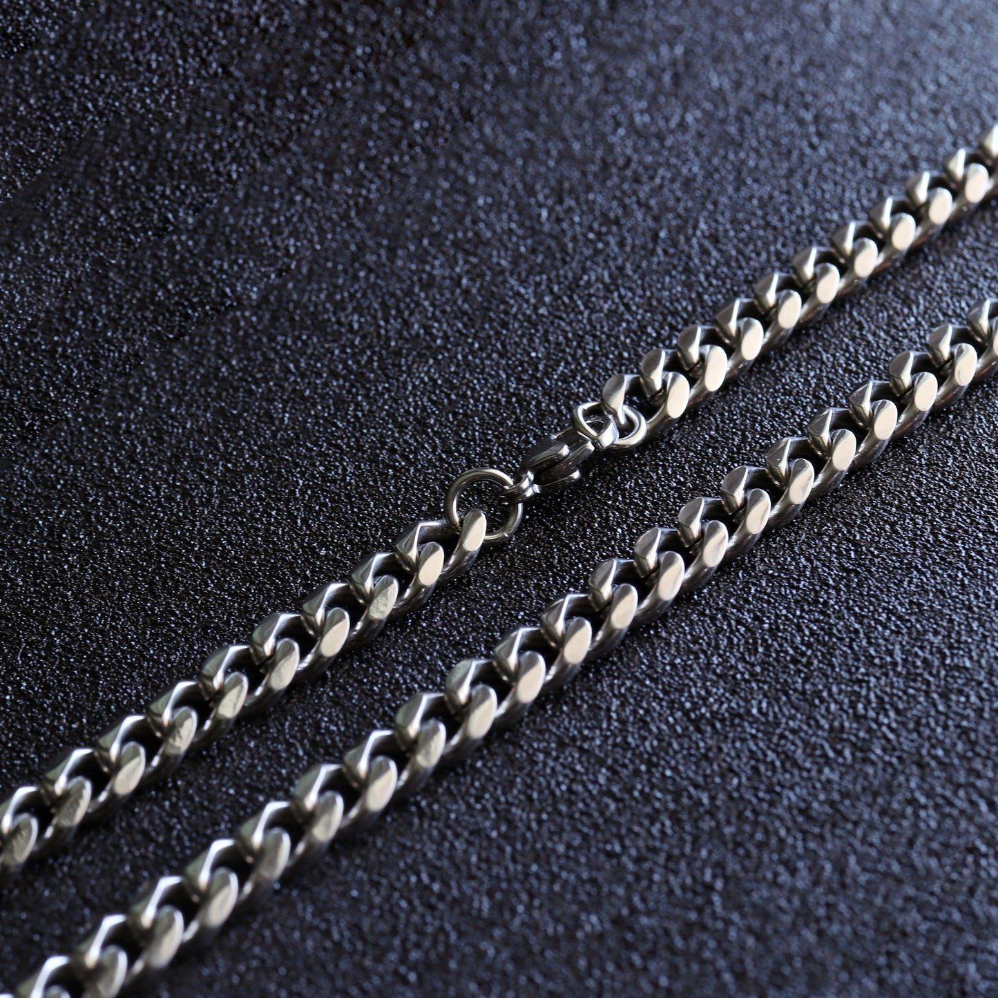 Miami Cuban Chain, Cuban Link Chain, Mens Chain Necklace, Waterproof Chain Necklace, Stainless Steel Silver Chain, 3.5mm,5mm, 7mm, 9mm Chain