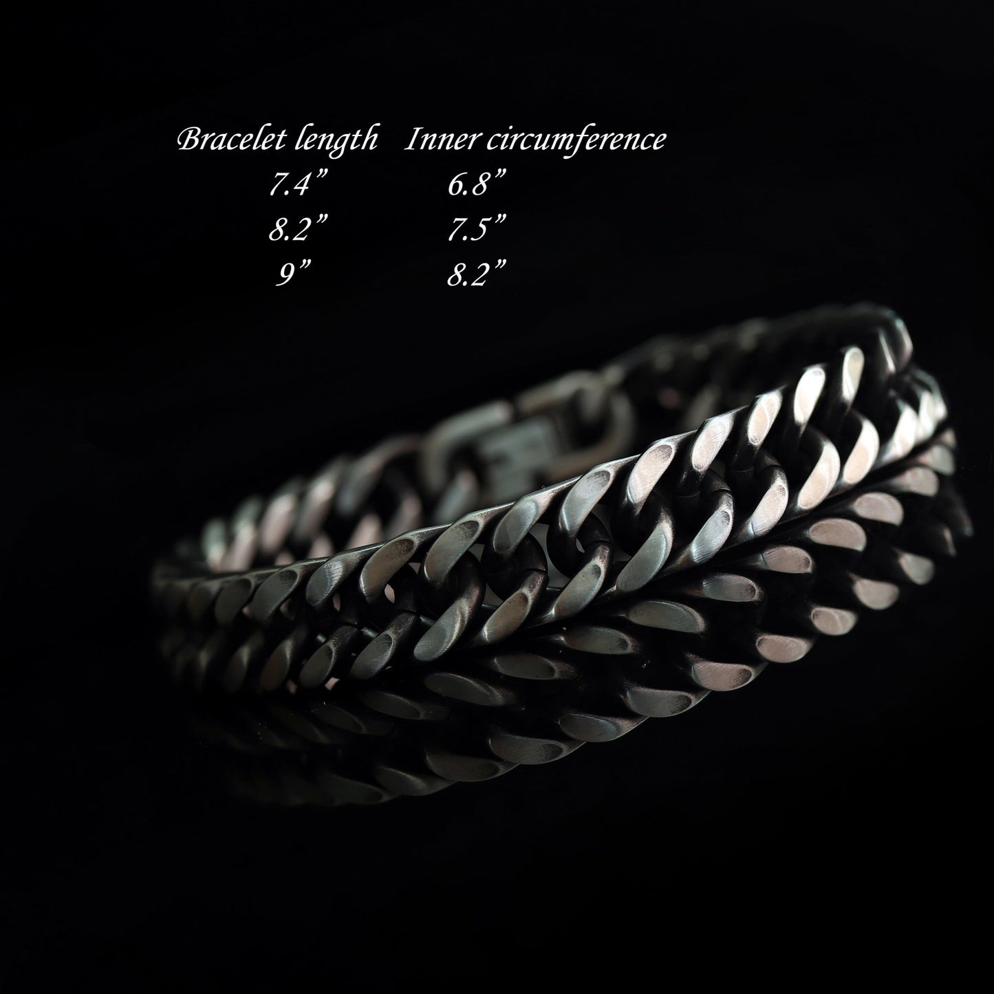 Men's Bracelet, Men Chain bracelet, Antique Chain link Bracelet, Stainless Steel Silver Bracelet