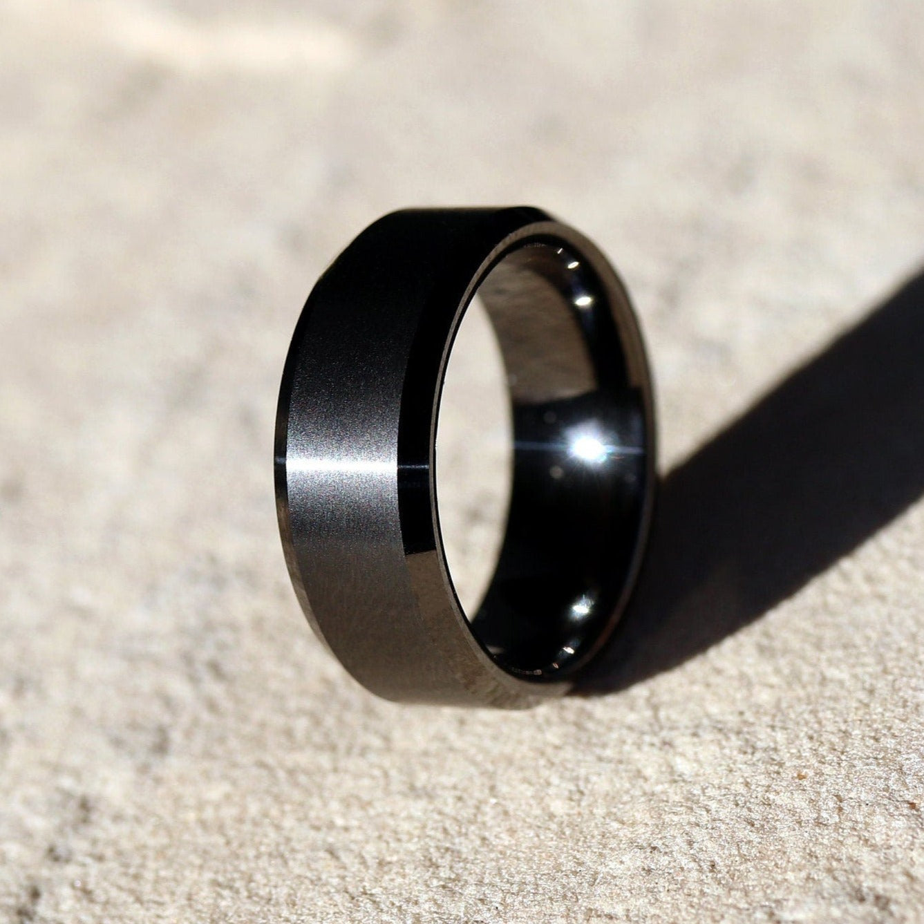 Black Tungsten Ring, Mens Wedding Band, Black Tungsten Wedding Band, Mens Tungsten Ring, Male Wedding Ring, Brushed Tungsten Ring, Mens Ring