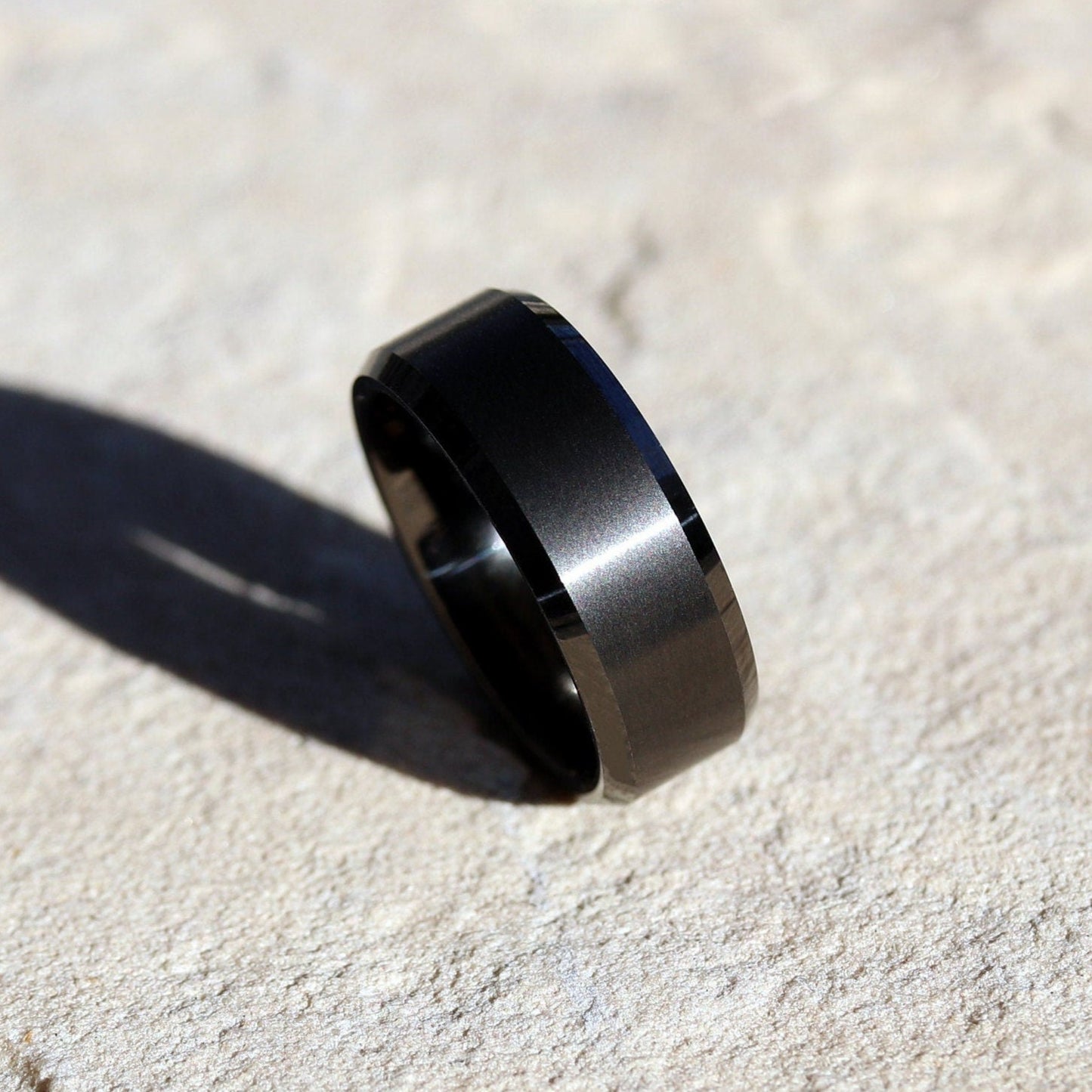 Black Tungsten Ring, Mens Wedding Band, Black Tungsten Wedding Band, Mens Tungsten Ring, Male Wedding Ring, Brushed Tungsten Ring, Mens Ring