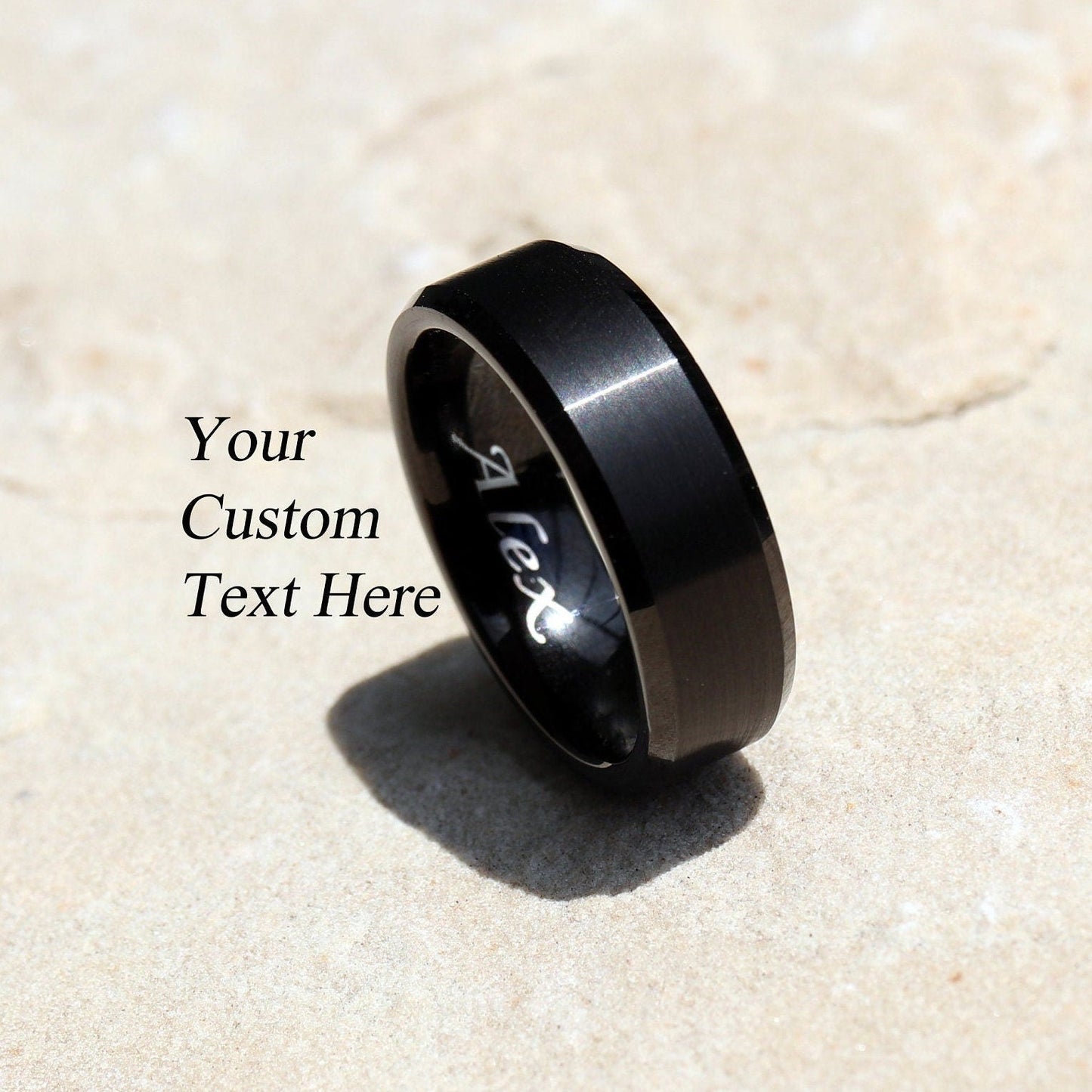 Black Tungsten Ring, Mens Wedding Band, Black Tungsten Wedding Band, Mens Tungsten Ring, Male Wedding Ring, Brushed Tungsten Ring, Mens Ring